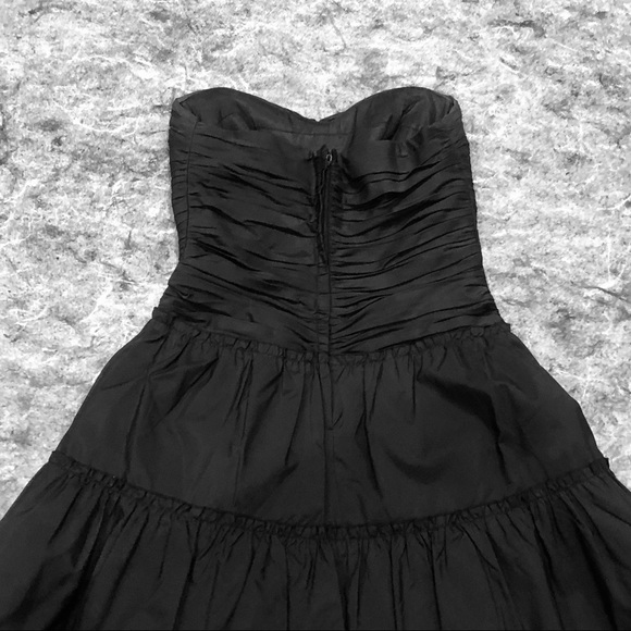 BCBGMaxAzria Black silk taffeta dress. 
Sz 4. Worn - Picture 4 of 7